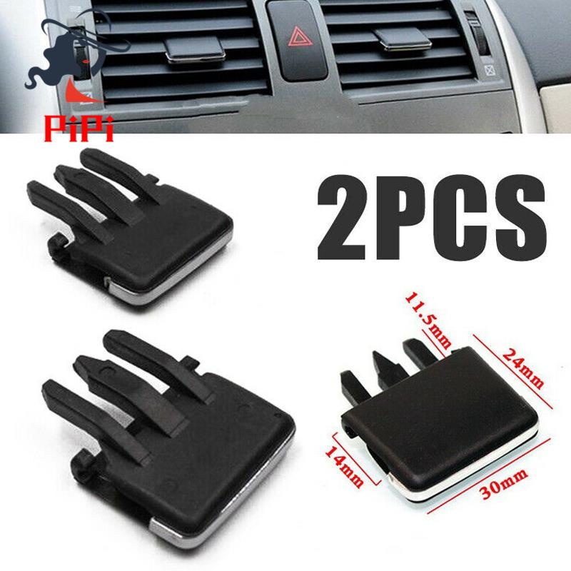 คลิปหัวเข็มขัดช่องระบายอากาศ ด้านหน้า ด้านข้าง ปรับได้ สําหรับ Toyota Corolla 2009-2013 2 ชิ้น