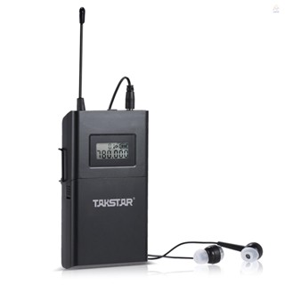 Takstar WPM-200R UHF เครื่องรับสัญญาณเสียงไร้สาย หน้าจอ LCD 6 ช่องทาง 50 เมตร พร้อมหูฟังอินเอียร์