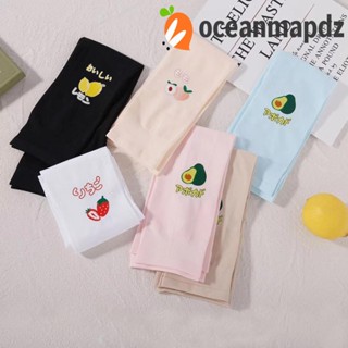 OCEANMAPDZ ปลอกแขน ระบายความร้อน ลายผลไม้ สตรอเบอร์รี่ เหมาะกับการขี่จักรยาน กอล์ฟ สําหรับผู้หญิง