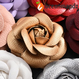 OCEANMAPDZ Camellia ดอกไม้บูตันเนีย Pin ผู้หญิงอุปกรณ์เครื่องประดับของขวัญผ้า Corsage