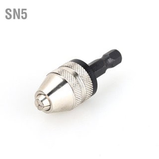 SN5 1/4 "0.3 ~ 3.6 มม. เปลี่ยนด่วน Keyless เจาะ Bit Chuck Hex Shank Adaptor Converter