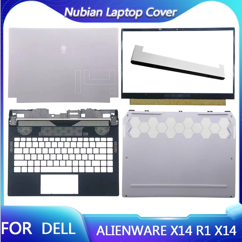สําหรับ Dell Alien ALIENWARE X14 R1 X14 ฝาหลัง LCD/กรอบหน้าจอ/ที่วางฝ่ามือ/ฝาครอบด้านล่าง 0R14V 03HX