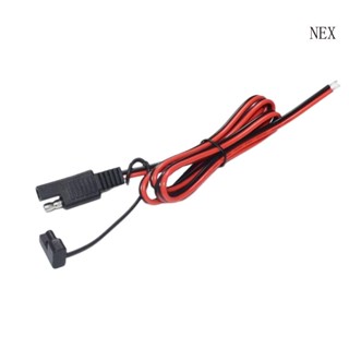 Nex สายเคเบิลต่อขยาย SAE 1 เมตร พร้อมฝาปิดกันฝุ่น 18AWG สําหรับเครื่องตัดหญ้า รถจักรยานยนต์