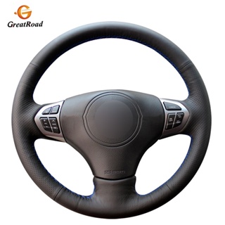 ปลอกหนัง PU หุ้มพวงมาลัยรถยนต์ สีดํา สําหรับ Suzuki Grand Vitara 2007-2013