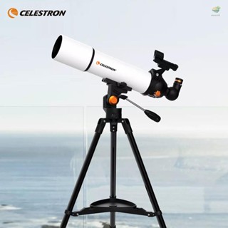   Celestron กล้องโทรทรรศน์ดาราศาสตร์ SCTW-80 กล้องโทรทรรศน์ดาราศาสตร์ สะท้อนแสง FMC ซูม HD 80 มม. สีแดง