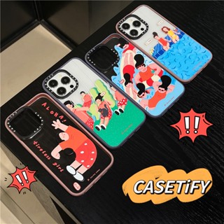 Casetify【tireless Girl】เคสโทรศัพท์มือถืออะคริลิค กันกระแทก ลายดอกกุหลาบแห้ง สําหรับ iPhone 11 12 13 14 Pro Max