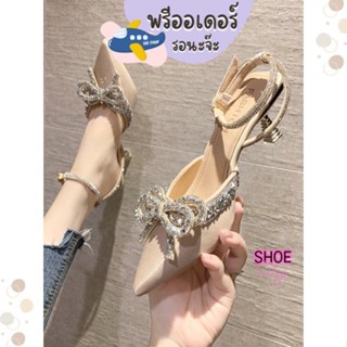 TM05 ส้นสูง 2 นิ้ว size 34-40 รัดข้อ สวย หรู รองเท้าผู้หญิง พรีออเดอร์