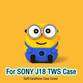 【Yoshida】เคสหูฟัง แบบนิ่ม ลายการ์ตูน สําหรับ SONY J18 TWS SONY J18 TWS