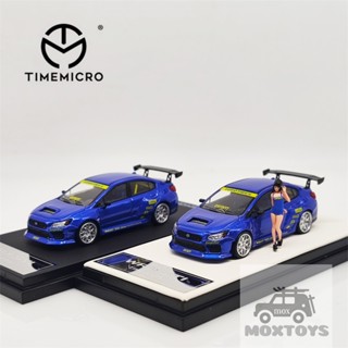 โมเดลรถยนต์ Time Micro 1:64 WRX STI สีฟ้า