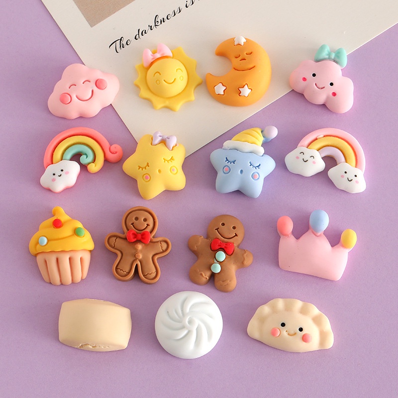 การ์ตูน Cloud Sun Jibits สําหรับ Croc Biscuit Crocs Charms Rainbow Crown Crocks Jibbitz สําหรับรองเท้าเด็กอุปกรณ์เสริม