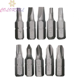 【COLORFUL】Wrench Tool 3 Shape Metal Screwdriver Silver Color Hand Tools Drill Set