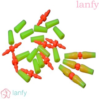 LANFY ทุ่นลอยน้ํา ป้องกันการลม อุปกรณ์เสริม สําหรับตกปลา 10 ชุด