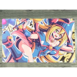 Yugioh Playmat Dark Magician Girl TCG CCG แผ่นรองเมาส์ แบบยาง สําหรับเล่นเกม