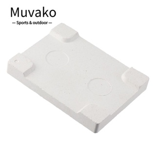 MUVAKO Firebrick ข้อต่อเชื่อมบัดกรีควอตซ์ สี่มุม สีขาว สําหรับเชื่อมแผ่นหลัง