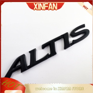 Xinfan สติกเกอร์โลโก้ตัวอักษร ALTIS ABS สีดํา แบบเปลี่ยน สําหรับ TOYOTA ALTIS 1 ชิ้น