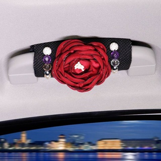 2pcs Colorful Crystals Roof Interior Decoration Supplies Roof Armrest Gloves Beautiful Ceiling Car Decoration Beaded Interior Four Seasons Universal car Interior protective cover car interior accessories