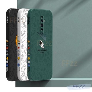 เคส OPPO Reno 2F โทรศัพท์มือถือ กันกระแทก ลายดวงจันทร์ อวกาศ สไตล์คลาสสิก สําหรับ3bTKR