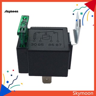 Skym* รีเลย์พาวเวอร์ซัพพลาย คอยล์ DC ฟิวส์โลหะ 12V 30A สําหรับยานยนต์