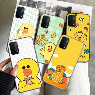 เคสโทรศัพท์มือถือแบบนิ่ม ลายการ์ตูนเป็ดแซลลี่ P282 สําหรับ OPPO Reno 2 2Z 2F 3 4 Pro 5 Lite 5K Pro Plus 5G