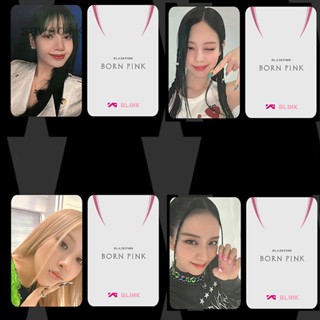 โฟโต้การ์ด blackpink lisa Jisoo โปสการ์ด เกิด สีชมพู อุปกรณ์ต่อพ่วง LOMO โฟโต้การ์ด - อัลบั้มสีชมพู ครบชุด