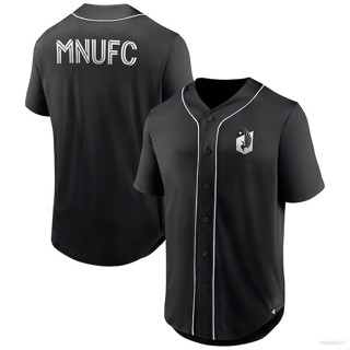 เสื้อคาร์ดิแกนเบสบอล พลัสไซซ์ HQ1 MLS Minnesota United FC Jersey Button Down QH1