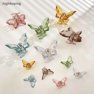 [highbuying] กิ๊บติดผม รูปผีเสื้อ 3.3 นิ้ว สําหรับผู้หญิง 4 ชิ้น