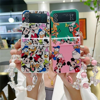 เคสป้องกันโทรศัพท์มือถือ ลายการ์ตูนมิกกี้ เมาส์ สําหรับ Samsung Galaxy Z Flip 5 Z Flip 4 Z Flip 3 ZFlip3 ZFlip4 ZFlip5