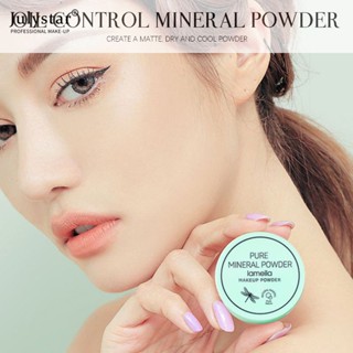 JULYSTAR Waterproof Oil Control Loose Powder รองพื้นแต่งหน้า Minerals Mint Set Beauty Compact Powder