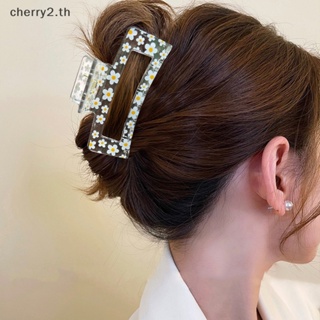 [cherry2] ใหม่ กิ๊บติดผม ขนาดใหญ่ พิมพ์ลายดอกไม้ สีสันสดใส เครื่องประดับ สําหรับผู้หญิง [TH]