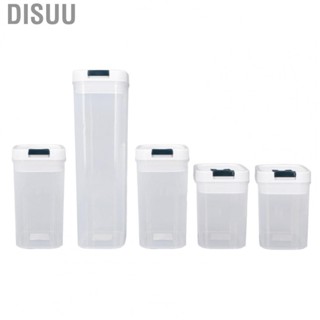 Disuu 5PCS Grain Storage Box W/Sealed Lid Large  Clear  UT