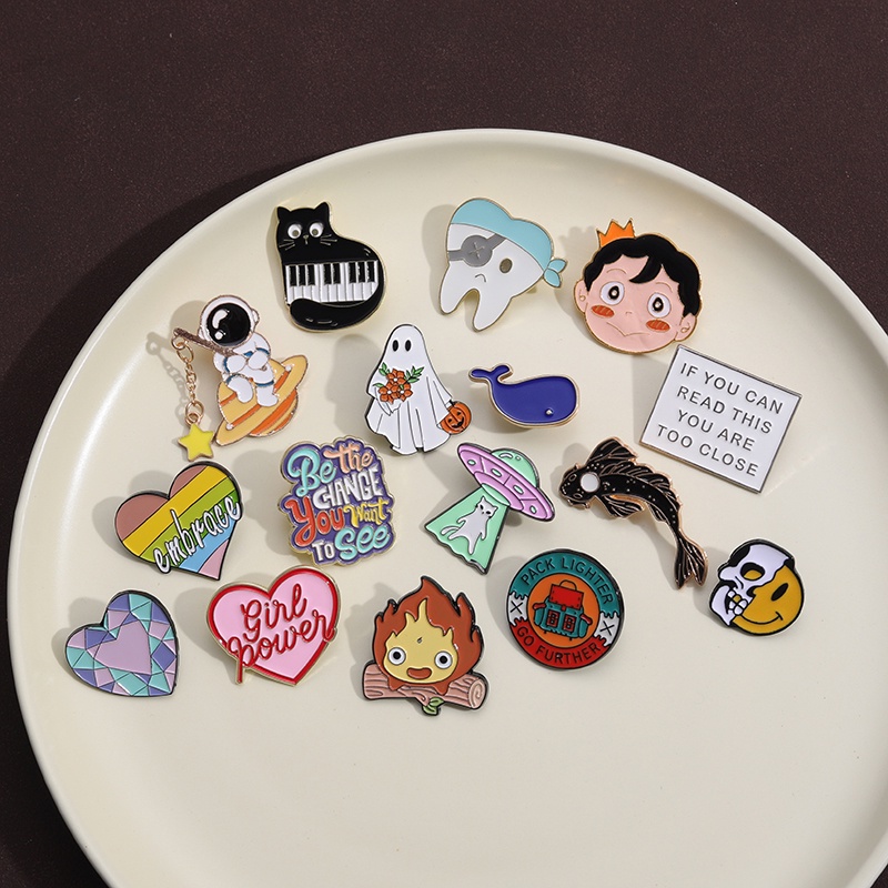 เข็มกลัด รูปการ์ตูนสัตว์น่ารัก สุ่มสี 10-50 ชิ้น ต่อชุด - รูปที่ 7