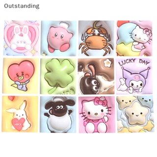 Outstanding ใหม่ สติกเกอร์ ลายอนิเมะ Kuromi My Melody 3D สําหรับติดตกแต่งแล็ปท็อป 100 ชิ้น