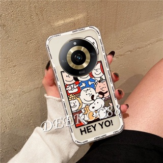 เคสโทรศัพท์มือถือ TPU แบบนิ่ม ลายการ์ตูนสุนัขน่ารัก สําหรับ Realme 11 Pro Plus Pro+ C53 NFC 4G 5G 2023 Realme11 11Pro Realme11Pro+