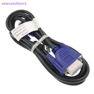 Newsandthen1 VGA 4 5 สายเคเบิล ตัวผู้ ไป ตัวผู้ ความละเอียดสูง โปรเจคเตอร์ คอมพิวเตอร์ จอภาพ วิดีโอ สายเคเบิลข้อมูล พร้อมแหวนแม่เหล็ก ดี