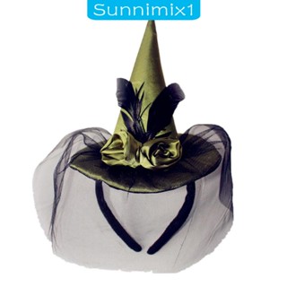 [Sunnimix1] ที่คาดศีรษะ แม่มด ฮาโลวีน สําหรับปาร์ตี้