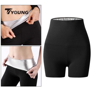 [พร้อมส่ง] กางเกงซาวน่า ออกกําลังกาย โยคะ ฟิตเนส สําหรับผู้หญิง