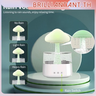 Ultrasonic Rain Drop Humidifier Essential Oil Diffuser พร้อมตัวจับเวลารีโมทคอนโทรล Usb Night Light สำหรับข้างเตียง