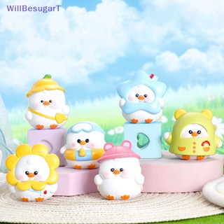 [WillBesugarT] ฟิกเกอร์ Happy Duck สําหรับตกแต่งบ้านตุ๊กตา