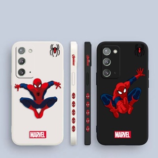 เคสโทรศัพท์มือถือ พิมพ์ลาย Marvel Spiderman มีลายด้านข้าง สําหรับ Samsung Galaxy Note 20 10 9 8 J8 J7 J6 J5 J4 M62 M53 M52 M51 M33 M31 M30 M21 M20 M10 S Ultra Plus Lite Prime 5G