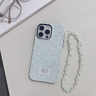 เคสโทรศัพท์มือถือแบบแข็ง ลายดอกไม้ สีขาว สําหรับ iPhone 11 12 12Pro 12ProMax 13 13Pro 13ProMax 14 14Pro 14ProMax