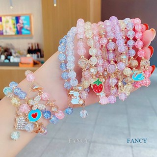 Fancy สร้อยข้อมือ ลูกปัดคริสตัล ดอกเดซี่ ขนาดเล็ก สไตล์เกาหลี เรียบง่าย หวานแหวว แฟชั่นสําหรับผู้หญิง