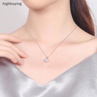 [highbuying] สร้อยคอเงิน จี้เพทาย หกง่าม เครื่องประดับ สําหรับผู้หญิง งานแต่งงาน สินค้าใหม่