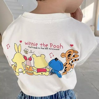 พร้อมส่ง ขายดี เสื้อยืดแขนสั้นลําลอง คอกลม ผ้าฝ้ายแท้ ลายการ์ตูน สไตล์เกาหลี ญี่ปุ่น แฟชั่นสําหรับเด็กผู้ชาย และเด็กผู้หญิง