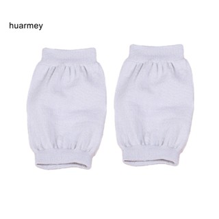 Huarmey ปลอกสวมหุ้มหัวเข่า ผ้าถัก ยืดหยุ่น กันลื่น สีพื้น ให้ความอบอุ่น สําหรับทุกเพศ