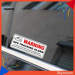 Skym* WARNING สติกเกอร์สะท้อนแสง ลายตัวอักษรตลก กันขโมย สําหรับตกแต่งรถยนต์ รถจักรยานยนต์