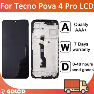 Tft อะไหล่หน้าจอสัมผัสดิจิทัล LCD พร้อมกรอบ สําหรับ Tecno Pova 4 Pro 4Pro LG8n