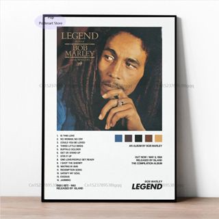 ใหม่ โปสเตอร์ผ้าใบ พิมพ์ลาย Bob Marley Music สําหรับตกแต่งผนัง 0511