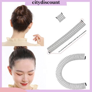 &lt;citydiscount&gt;  ที่คาดผมหน้าม้า ผู้หญิง ที่คาดผม ที่มองไม่เห็น ความยืดหยุ่นสูง สีพื้น กันลื่น สั้น จัดแต่งทรงผม ห่วงผม น้ําหนักเบา เครื่องมือจัดแต่งทรงผม