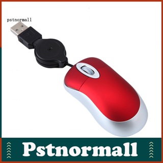 Pstnormall เมาส์ออปติคอล แบบใช้สาย USB 3 คีย์ 1600DPI สําหรับคอมพิวเตอร์ แล็ปท็อป