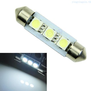 Yin ใหม่ หลอดไฟ 3 SMD 5050 LED 41 มม. สีขาว สําหรับติดภายในรถยนต์